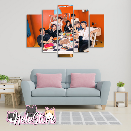 BTS - Segmentado 5 piezas 110x80 cm
