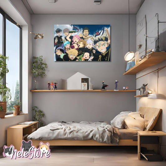 Black Clover (10) Cuadro 40x30 cm, 60x39 cm, 70x50 cm
