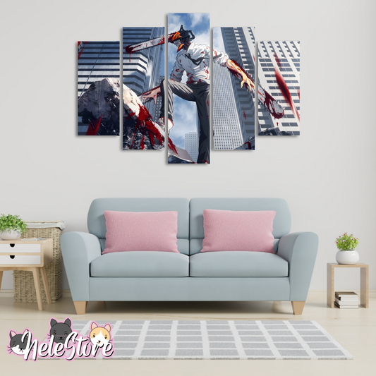 Chainsaw Man (2) - Segmentado 5 piezas 110x80 cm
