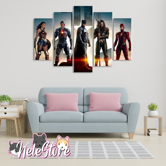 DC Comics (1) - Segmentado 5 piezas 110x80 cm