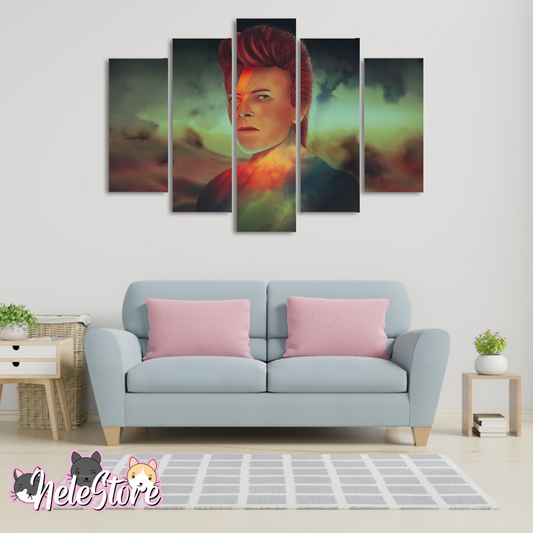 David Bowie - Segmentado 5 piezas 110x80 cm