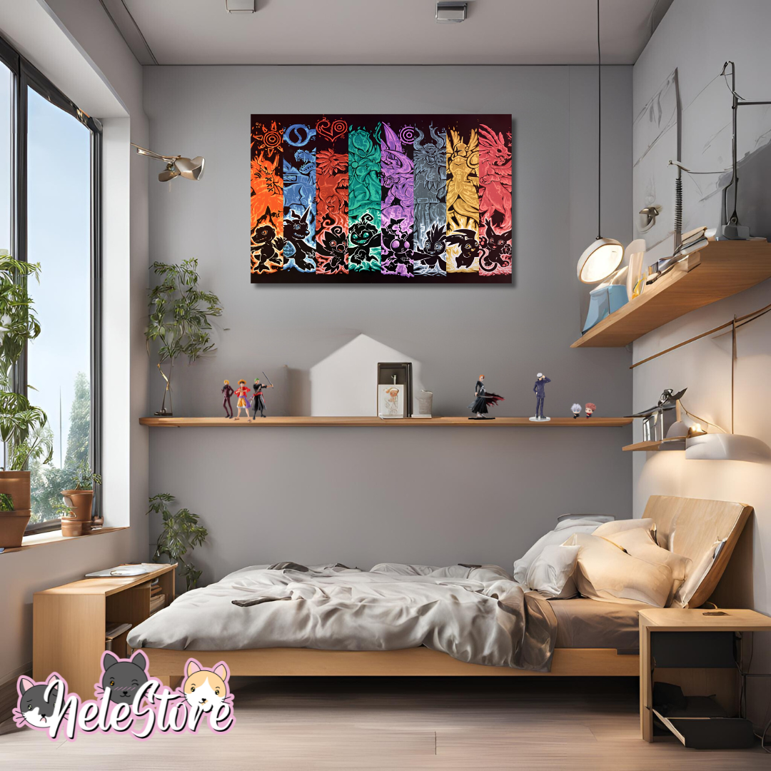 Digimon (1) Cuadro 40x30 cm, 60x39 cm, 70x50 cm