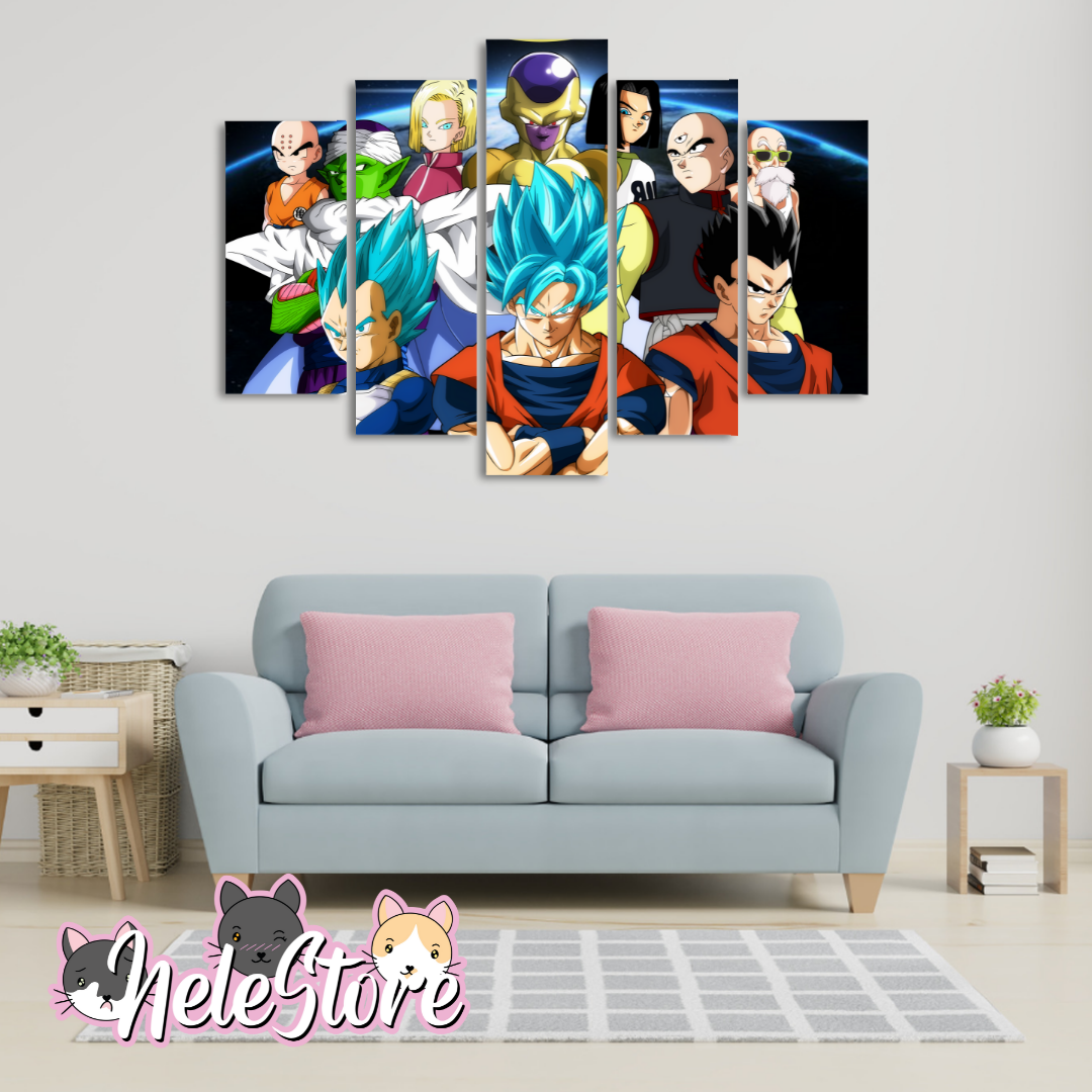 Dragon Ball (2) - Segmentado 5 piezas 110x80 cm