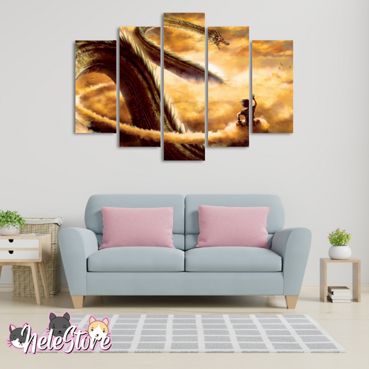 Dragon Ball (4) - Segmentado 5 piezas 110x80 cm