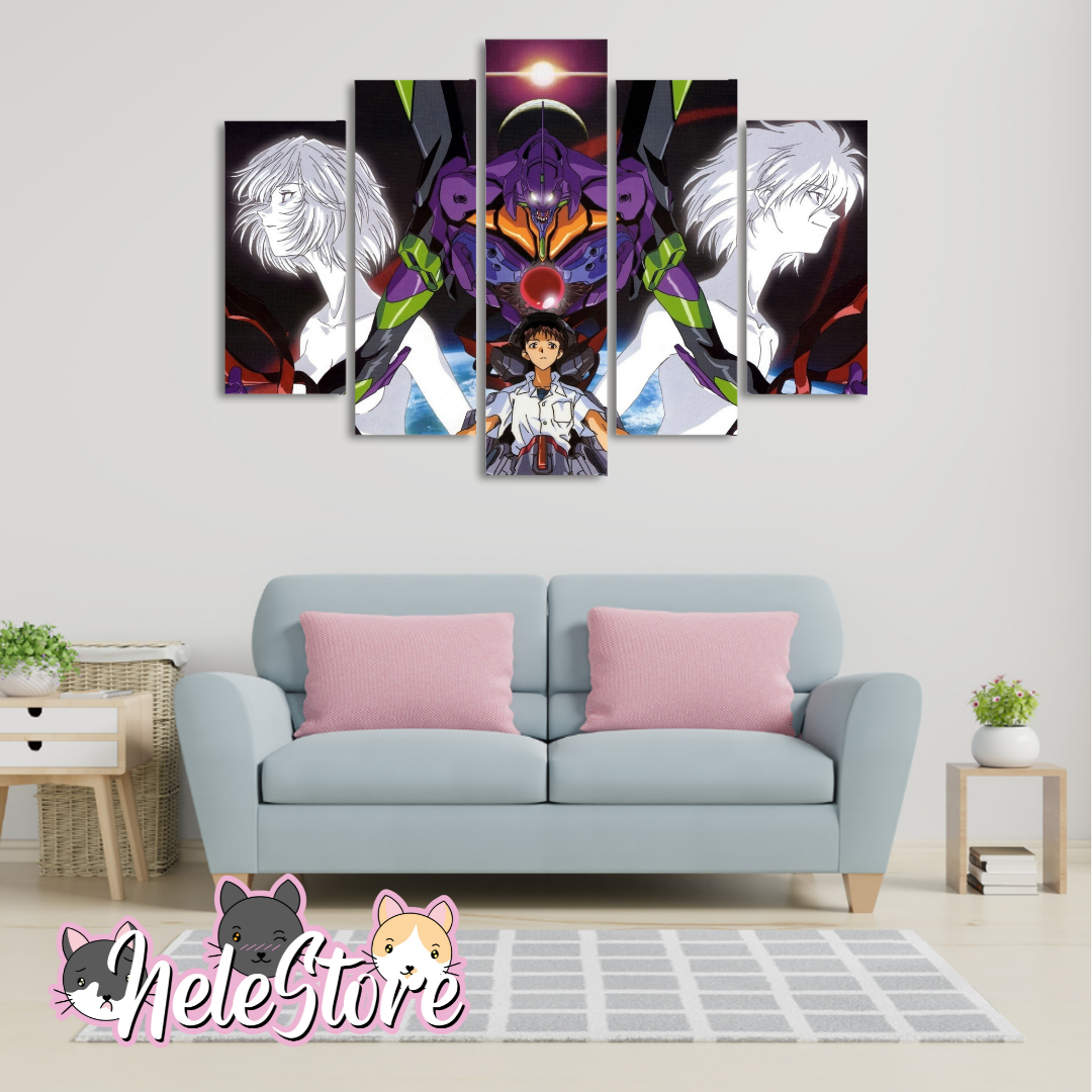 Evangelion (1) - Segmentado 5 piezas 110x80 cm