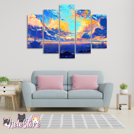 Fantasía (1) - Segmentado 5 piezas 110x80 cm