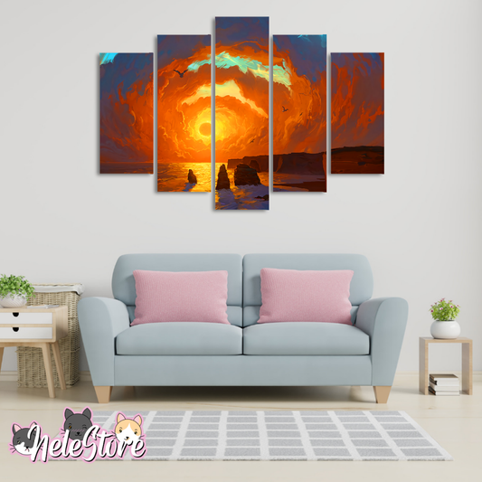 Fantasía (3) - Segmentado 5 piezas 110x80 cm