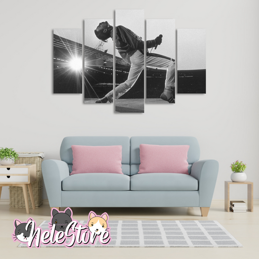 Freddie Mercury - Segmentado 5 piezas 110x80 cm