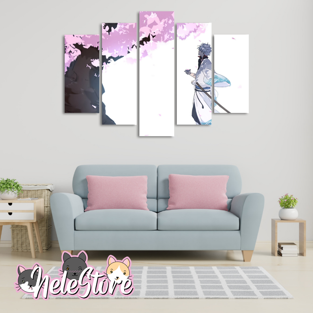 Gintama - Segmentado 5 piezas 110x80 cm