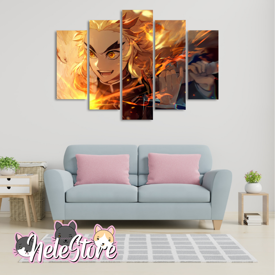 Kimetsu No Yaiba (7) - Segmentado 5 piezas 110x80 cm