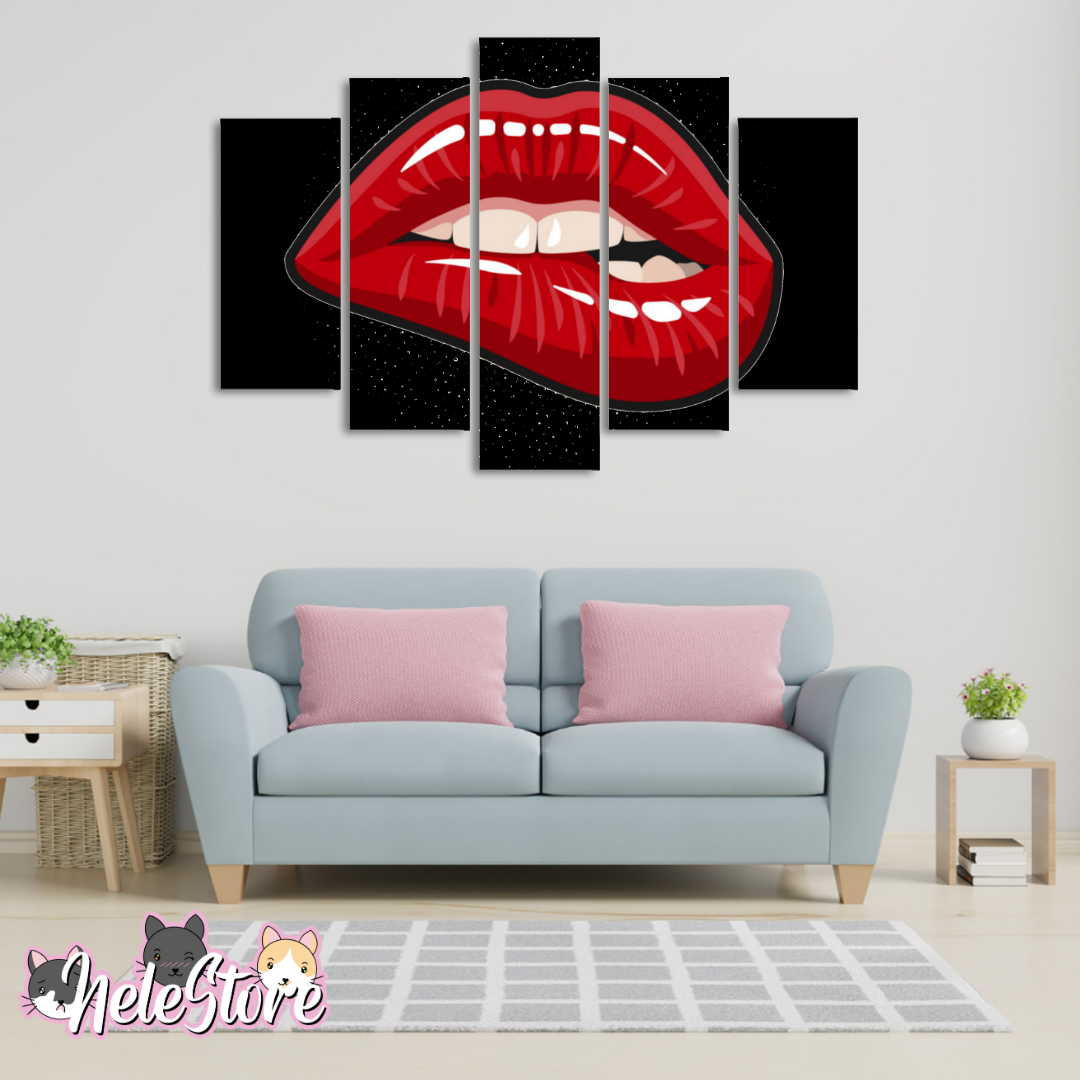 Labio (1) - Segmentado 5 piezas 110x80 cm