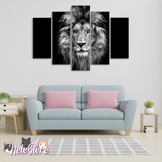 Leones (2) - Segmentado 5 piezas 110x80 cm
