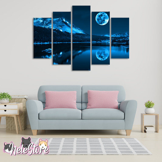 Luna Llena (1) - Segmentado 5 piezas 110x80 cm