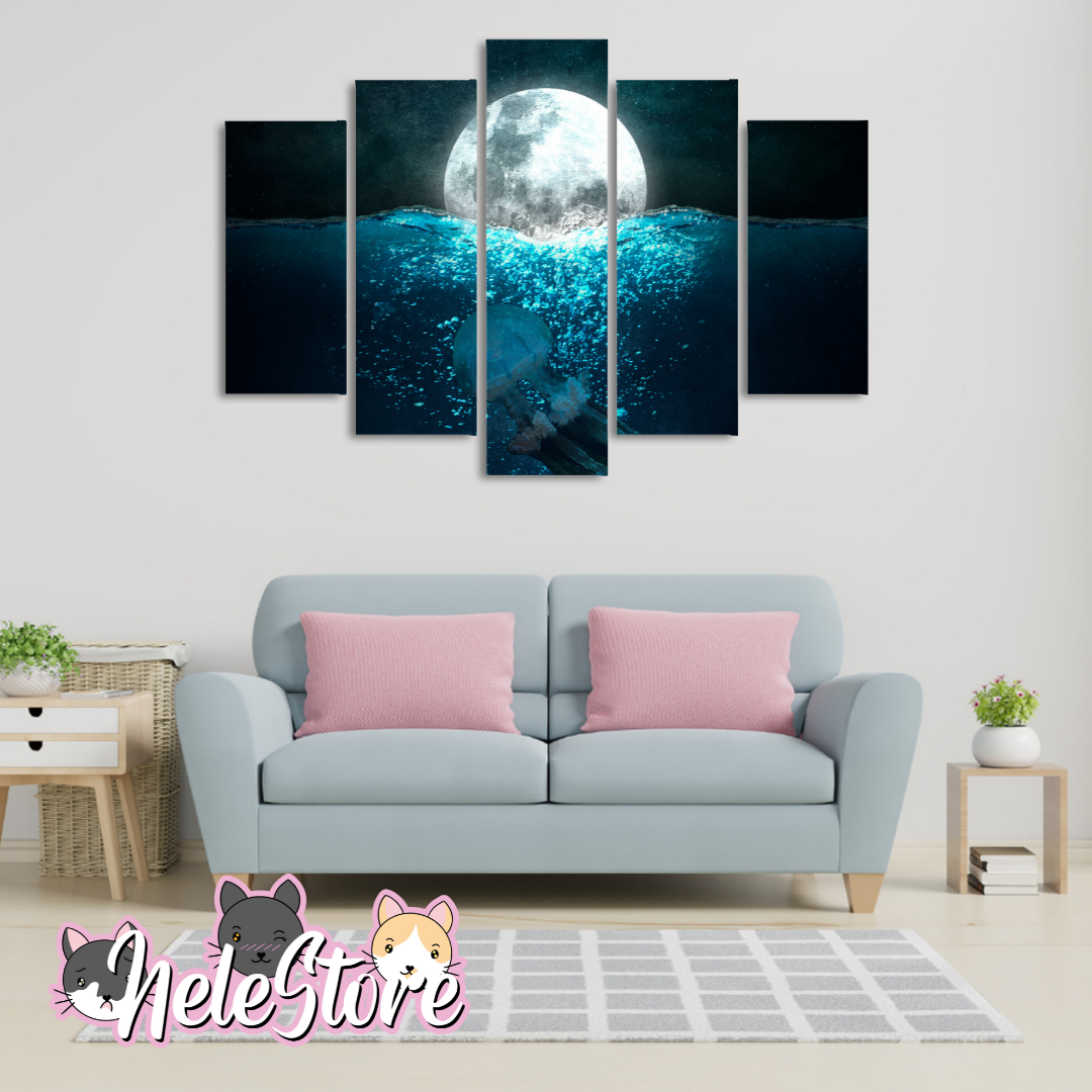 Luna Medusa - Segmentado 5 piezas 110x80 cm