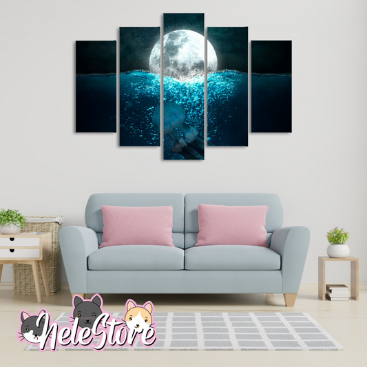 Luna Medusa - Segmentado 5 piezas 110x80 cm