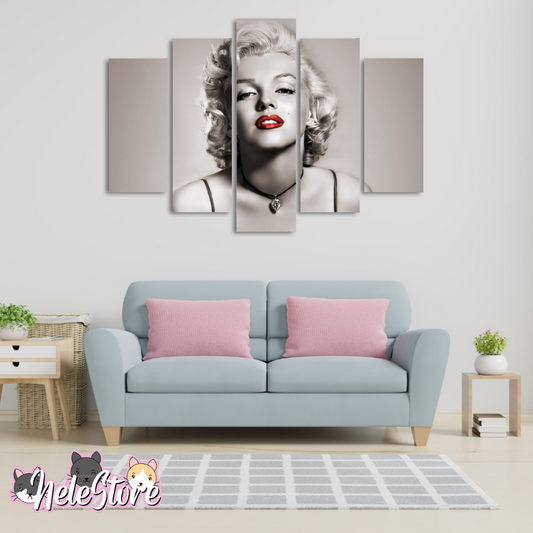 Marilyn Monroe (3) - Segmentado 5 piezas 110x80 cm