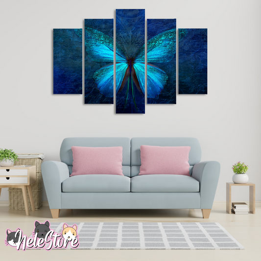 Mariposas (2) - Segmentado 5 piezas 110x80 cm