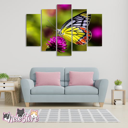 Mariposas (4) - Segmentado 5 piezas 110x80 cm