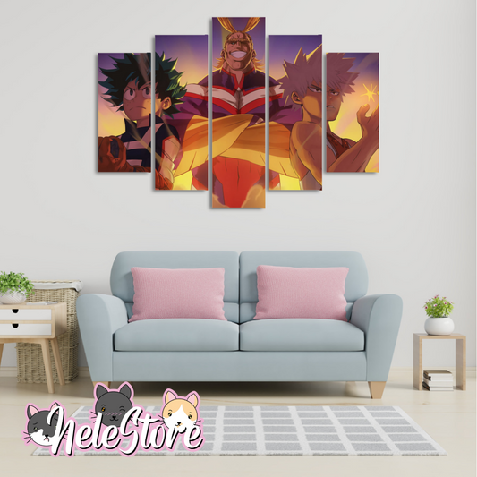 My Hero Academia (1) - Segmentado 5 piezas 110x80 cm