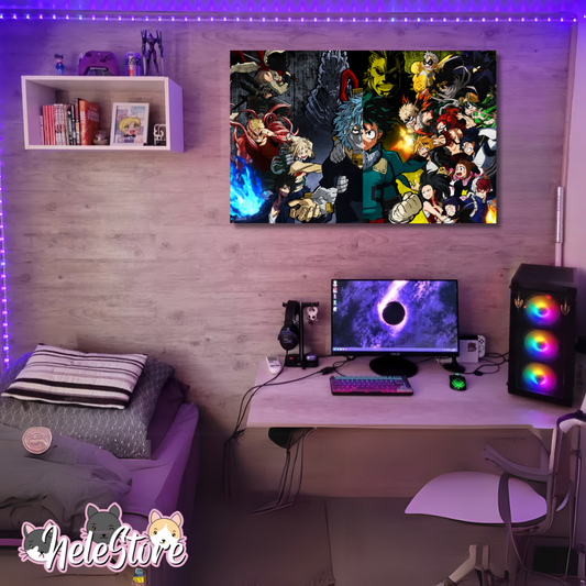 My Hero Academia (2) Cuadro 40x30 cm, 60x39 cm, 70x50 cm