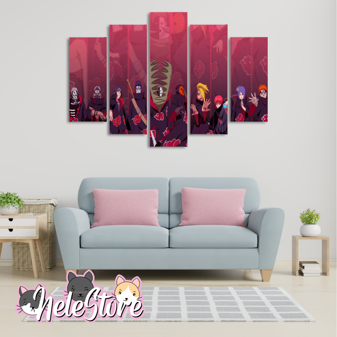 Naruto (6) - Segmentado 5 piezas 110x80 cm