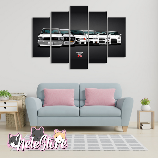 Nissan Gt-r - Segmentado 5 piezas 110x80 cm