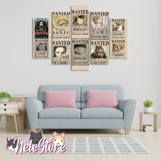 One Piece (2) - Segmentado 5 piezas 110x80 cm