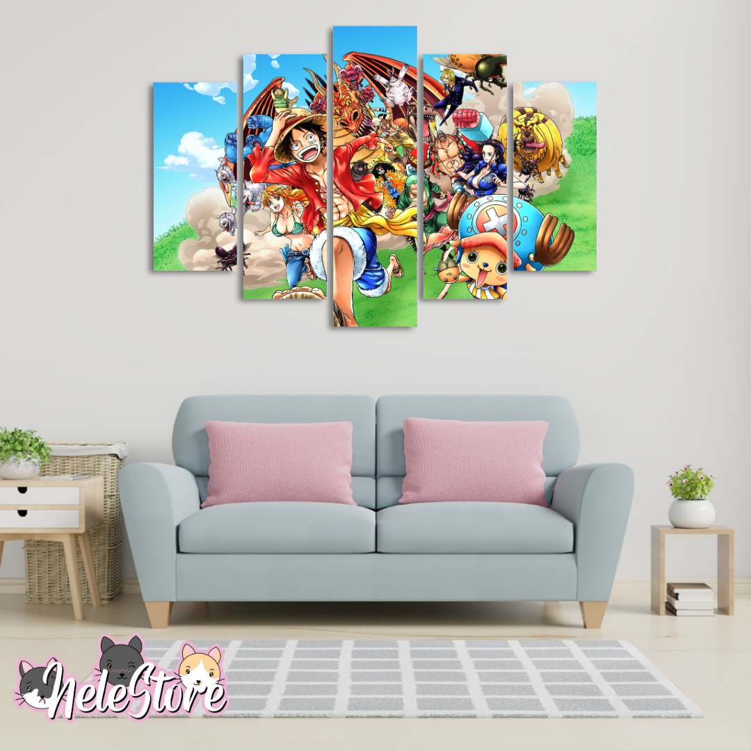 One Piece (4) - Segmentado 5 piezas 110x80 cm