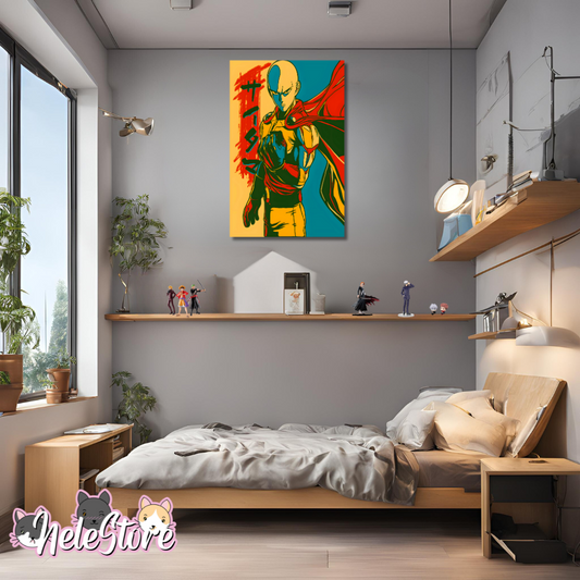 One Punch-Man (5) Cuadro 40x30 cm, 60x39 cm, 70x50 cm