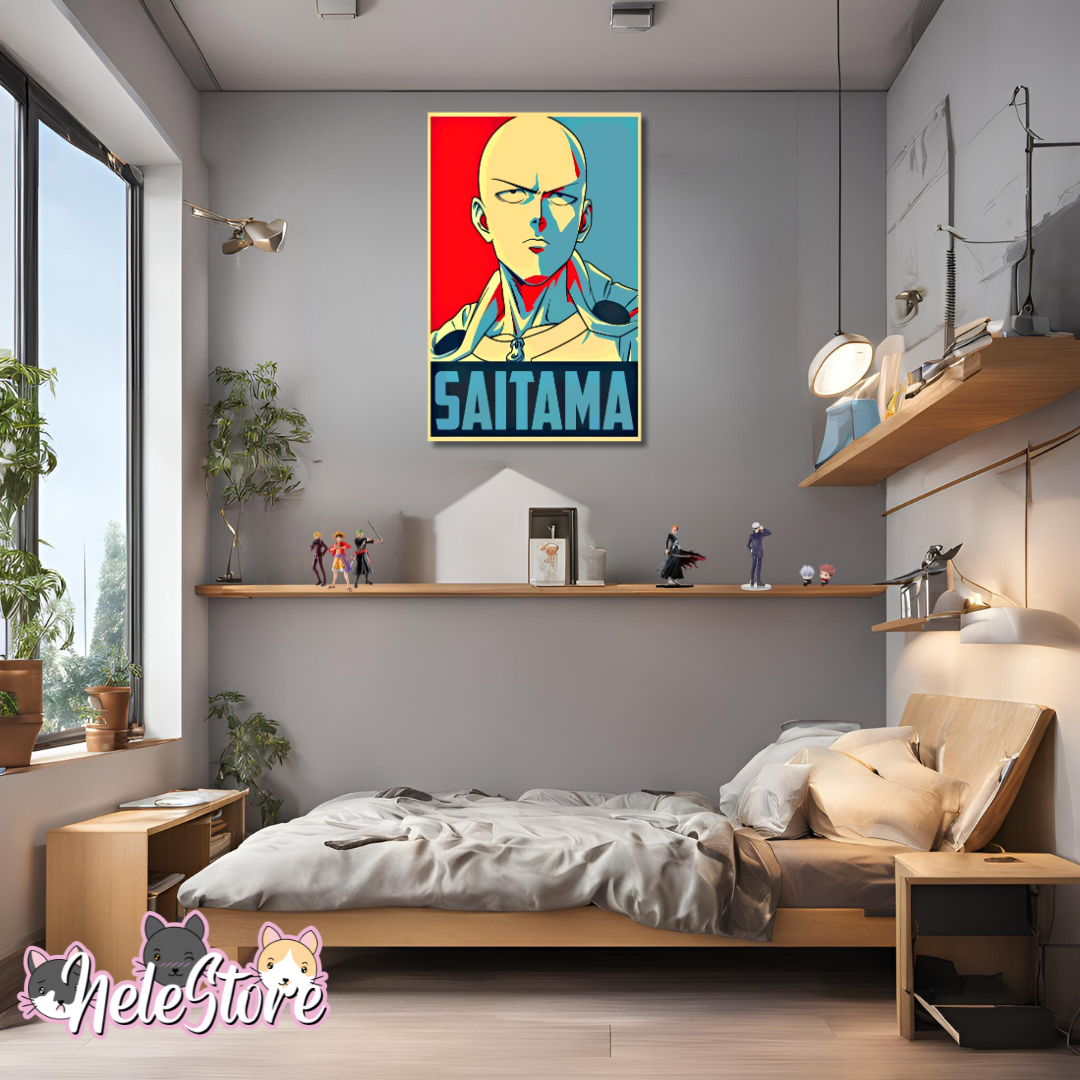 One Punch-Man (7) Cuadro 40x30 cm, 60x39 cm, 70x50 cm