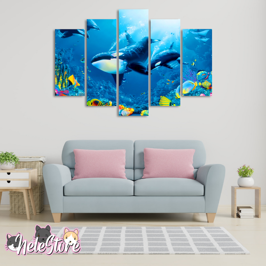Peces (2) - Segmentado 5 piezas 110x80 cm