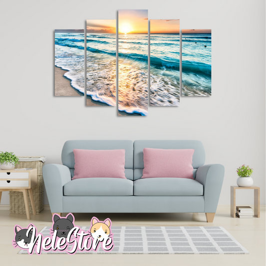 Playa (2) - Segmentado 5 piezas 110x80 cm