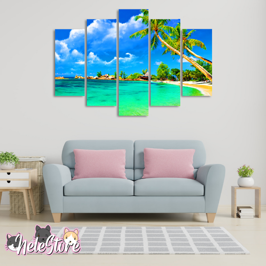 Playa (3) - Segmentado 5 piezas 110x80 cm
