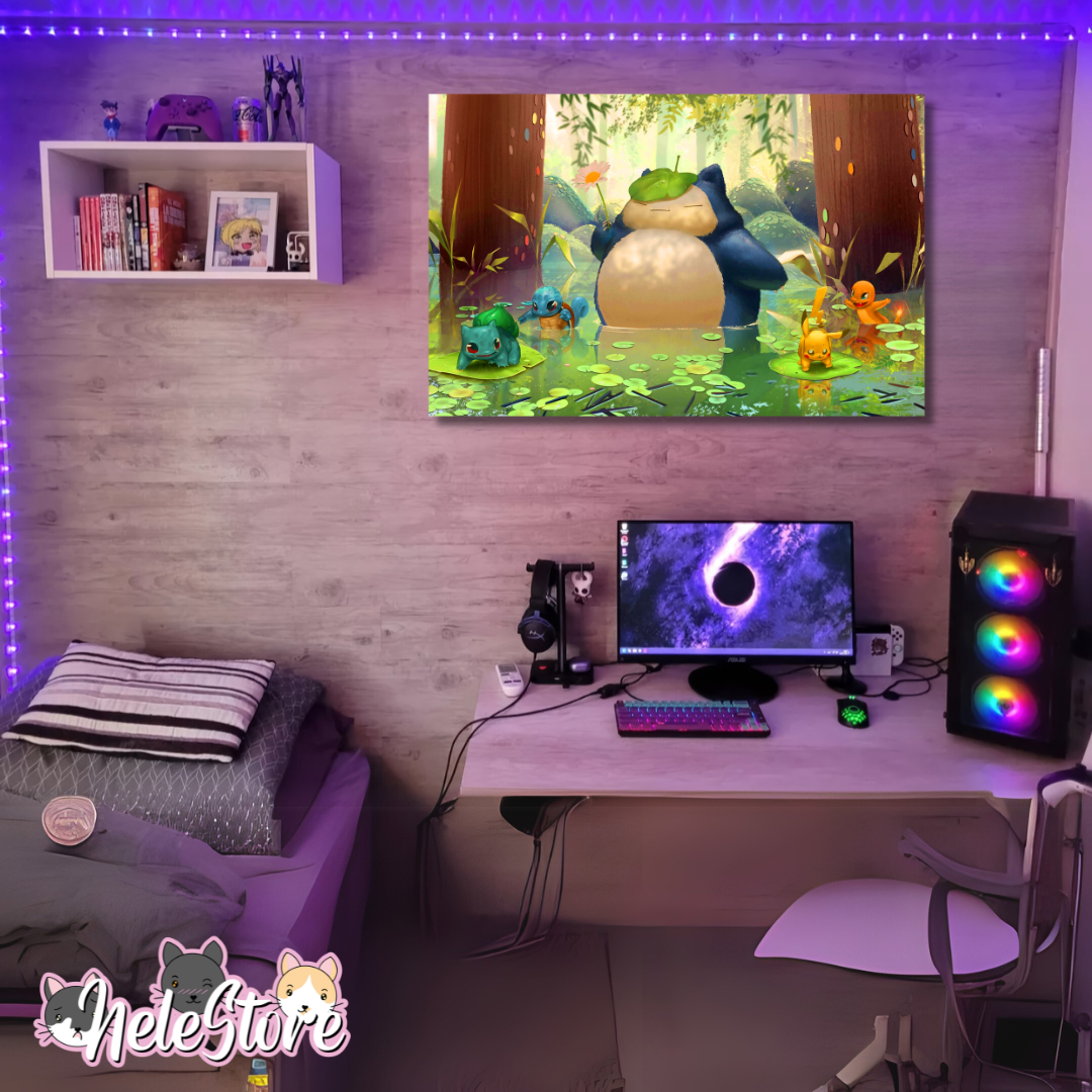 Pokemon (4) Cuadro 40x30 cm, 60x39 cm, 70x50 cm