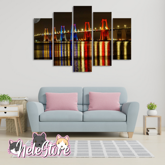 Puente General Rafael - Segmentado 5 piezas 110x80 cm