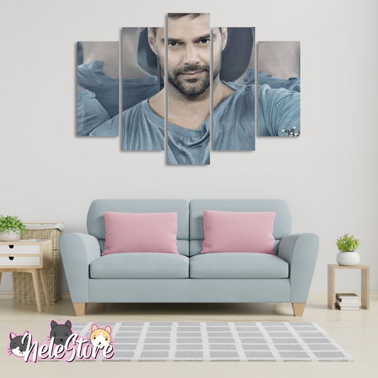 Ricky Martin (1) - Segmentado 5 piezas 110x80 cm