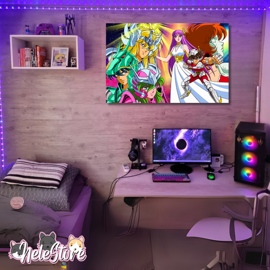 Saint Seiya (1) Cuadro 40x30 cm, 60x39 cm, 70x50 cm