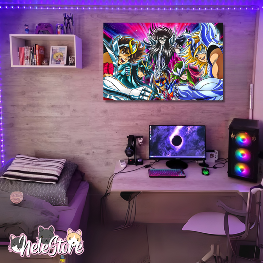 Saint Seiya (5) Cuadro 40x30 cm, 60x39 cm, 70x50 cm