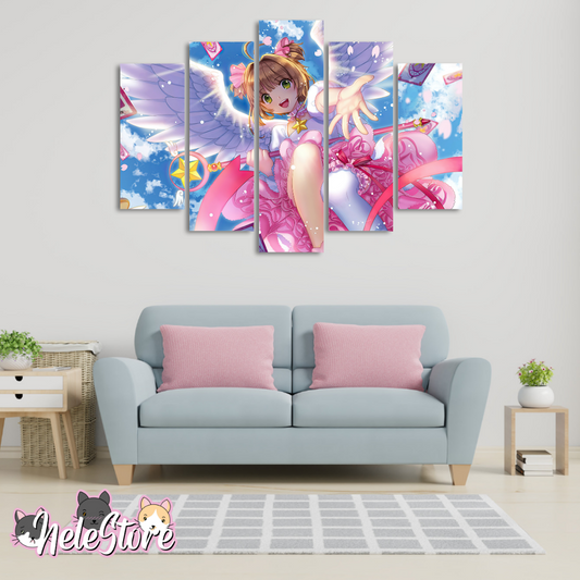 Sakura Card Captor  - Segmentado 5 piezas 110x80 cm