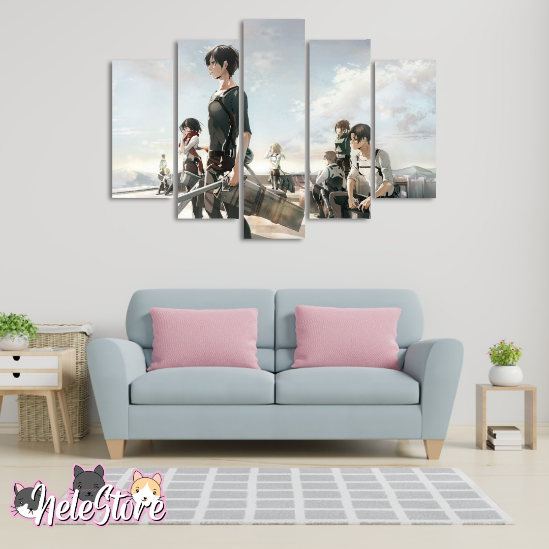 Shingeki No Kyojin (1) - Segmentado 5 piezas 110x80 cm