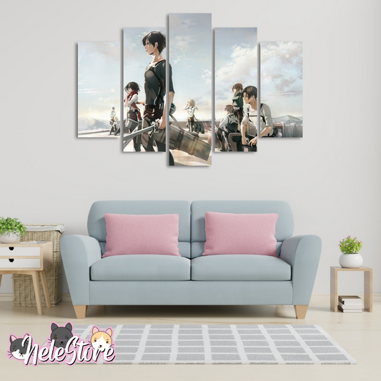 Shingeki No Kyojin (1) - Segmentado 5 piezas 110x80 cm