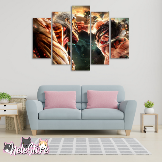 Shingeki No Kyojin (3) - Segmentado 5 piezas 110x80 cm