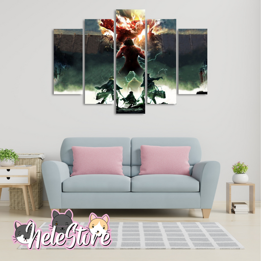 Shingeki No Kyojin (4) - Segmentado 5 piezas 110x80 cm