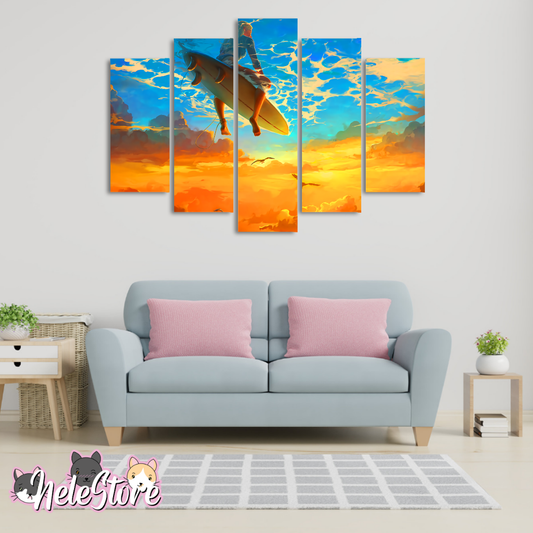 Surf (2) - Segmentado 5 piezas 110x80 cm