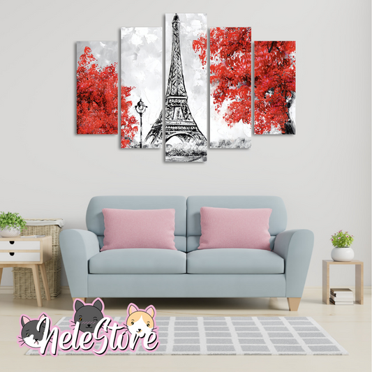Torre Eiffel (1) - Segmentado 5 piezas 110x80 cm