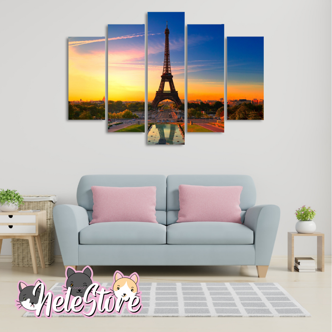 Torre Eiffel (3) - Segmentado 5 piezas 110x80 cm