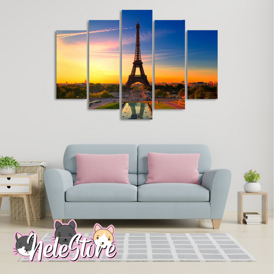 Torre Eiffel (3) - Segmentado 5 piezas 110x80 cm
