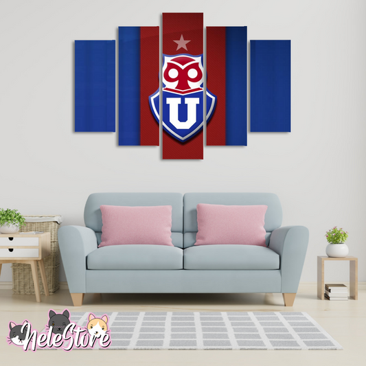 Universidad De Chile (2) - Segmentado 5 piezas 110x80 cm