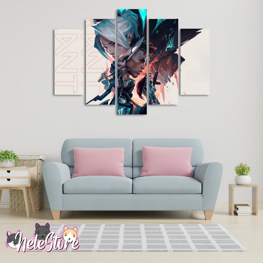 Valorant - Segmentado 5 piezas 110x80 cm