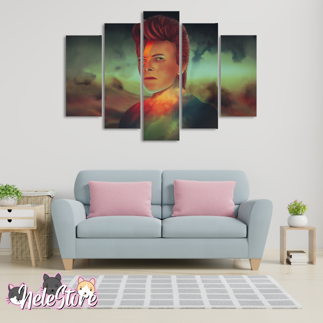David Bowie - Segmentado 5 piezas 110x80 cm